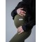 Костюм: лосини та утепленне худі-плаття з розпоркою для вагітних і годуючих мам із секретом для годування